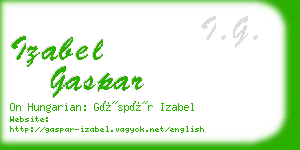 izabel gaspar business card